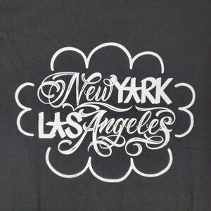 Beyond The Streets Short Sleeve Black Tee Shirt Size S Small Haze Cartoon LA NYC